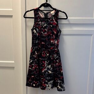 love...ady Red and Black Sleeveless Dress